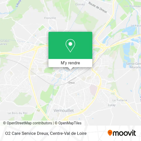 O2 Care Service Dreux plan
