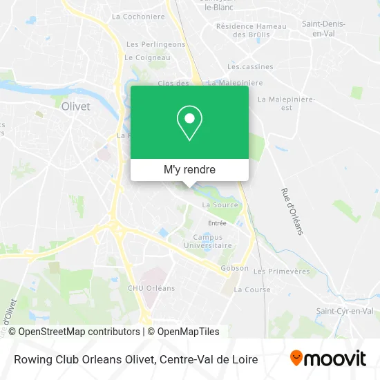 Rowing Club Orleans Olivet plan