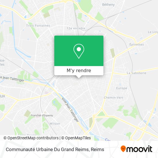 Communauté Urbaine Du Grand Reims plan