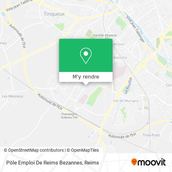 Pôle Emploi De Reims Bezannes plan