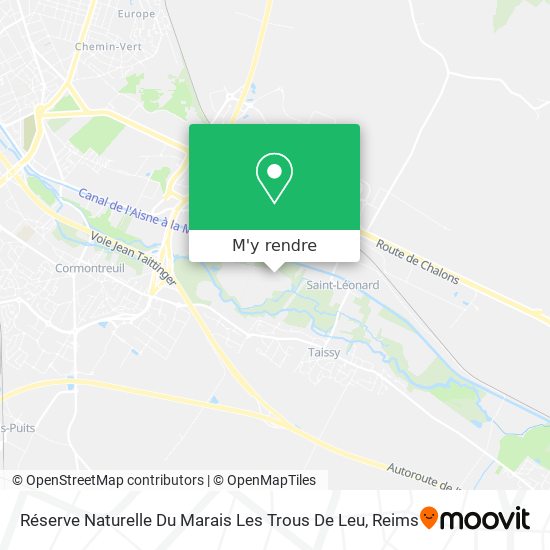 Réserve Naturelle Du Marais Les Trous De Leu plan