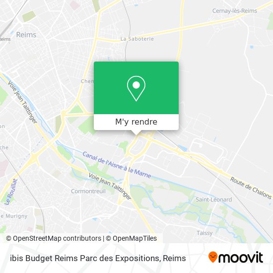 ibis Budget Reims Parc des Expositions plan