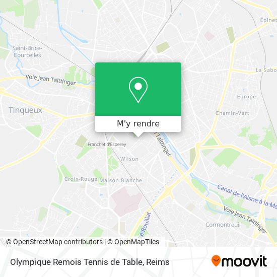 Olympique Remois Tennis de Table plan
