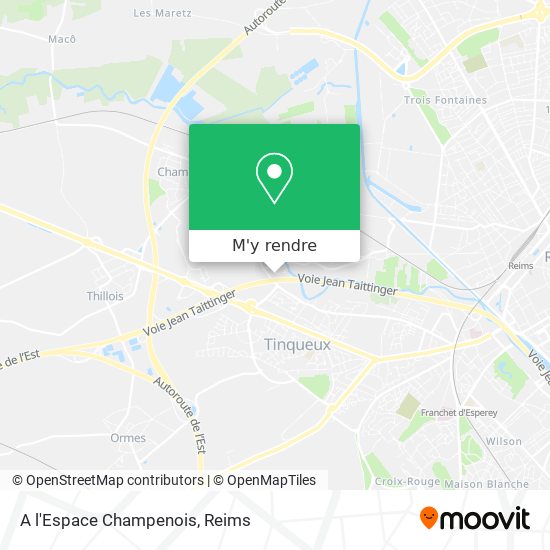 A l'Espace Champenois plan