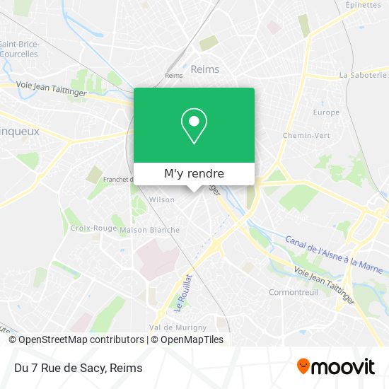 Du 7 Rue de Sacy plan