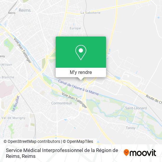 Service Médical Interprofessionnel de la Région de Reims plan