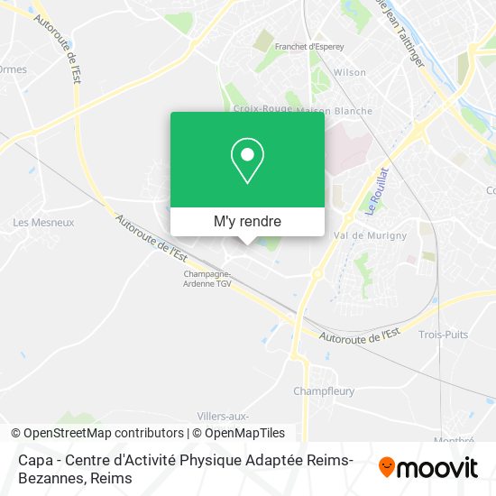 Capa - Centre d'Activité Physique Adaptée Reims-Bezannes plan