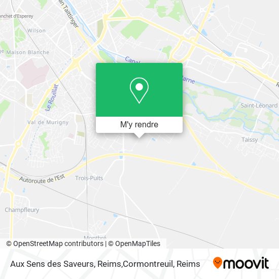 Aux Sens des Saveurs, Reims,Cormontreuil plan