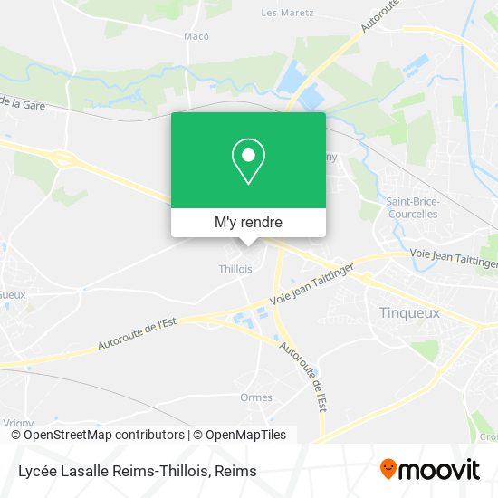 Lycée Lasalle Reims-Thillois plan