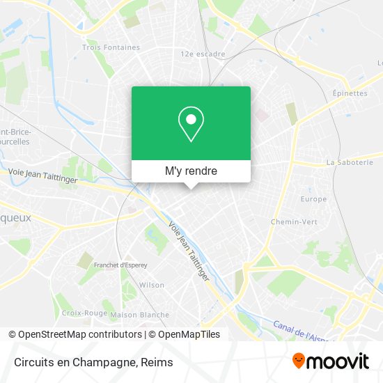 Circuits en Champagne plan