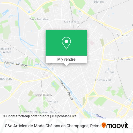 C&a Articles de Mode Châlons en Champagne plan