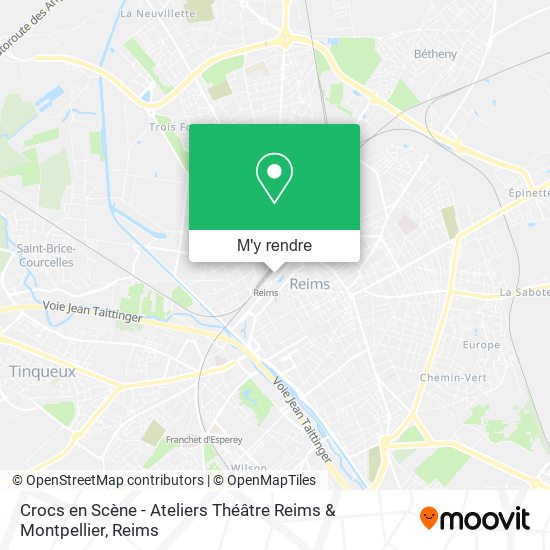 Crocs en Scène - Ateliers Théâtre Reims & Montpellier plan