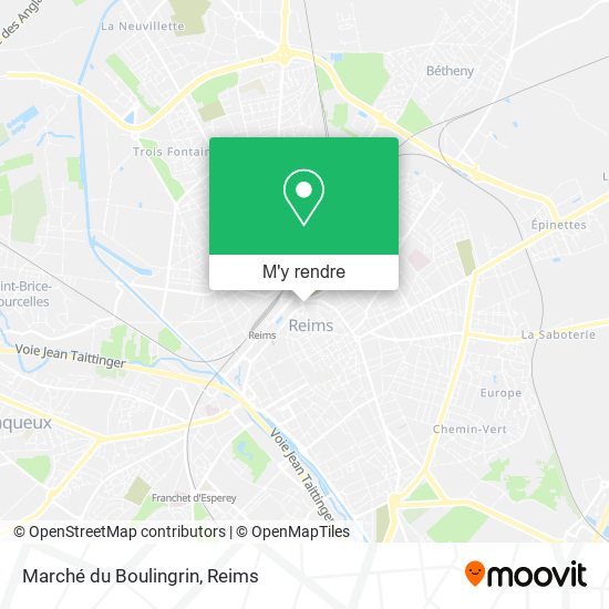 Marché du Boulingrin plan