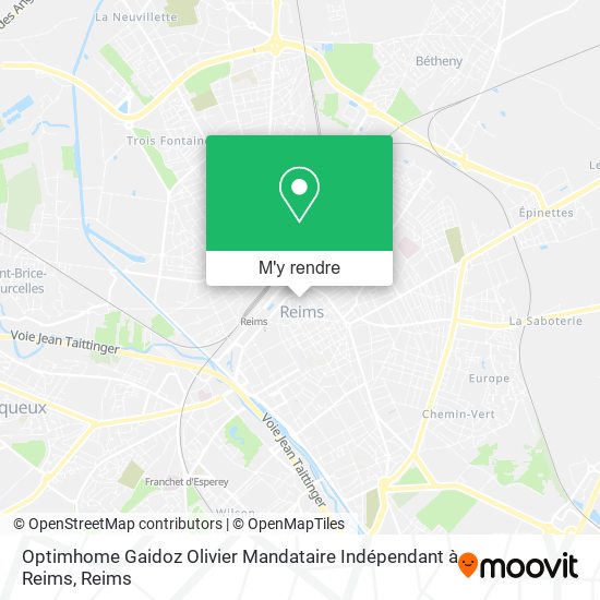 Optimhome Gaidoz Olivier Mandataire Indépendant à Reims plan