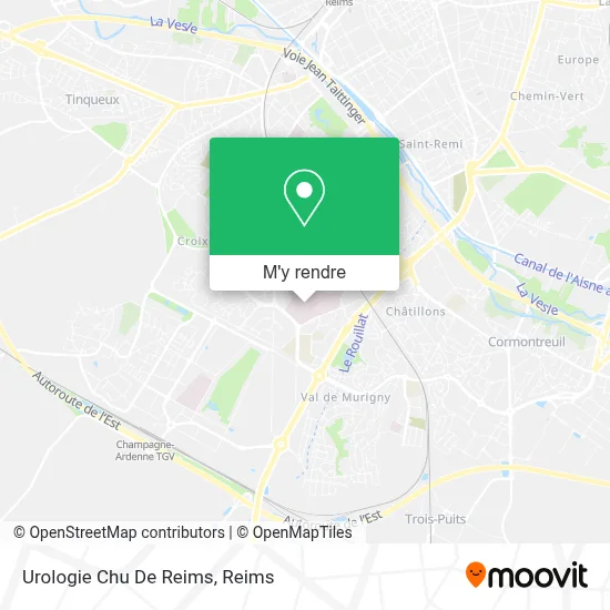 Urologie Chu De Reims plan