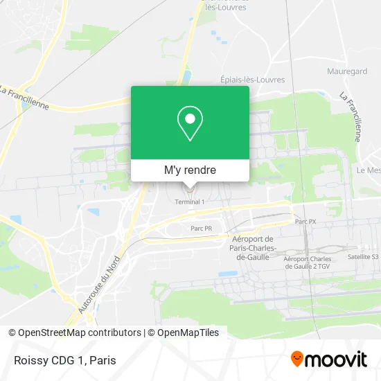 Roissy CDG 1 plan