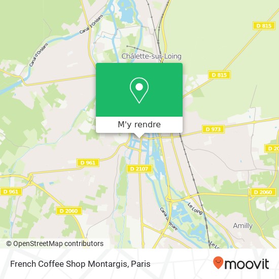 French Coffee Shop Montargis plan