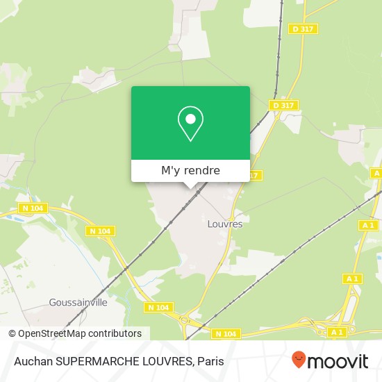 Auchan SUPERMARCHE LOUVRES plan