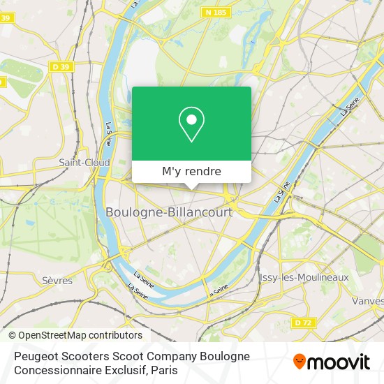 Peugeot Scooters Scoot Company Boulogne Concessionnaire Exclusif plan