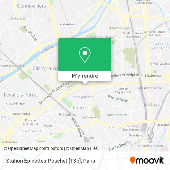 Station Épinettes-Pouchet [T3b] plan