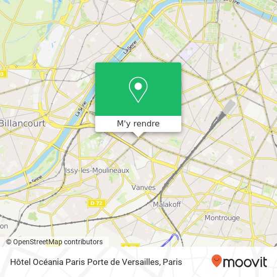 Hôtel Océania Paris Porte de Versailles plan