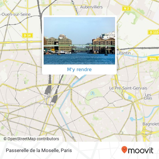 Passerelle de la Moselle plan