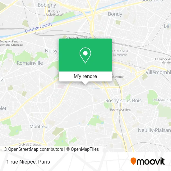 1 rue Niepce plan