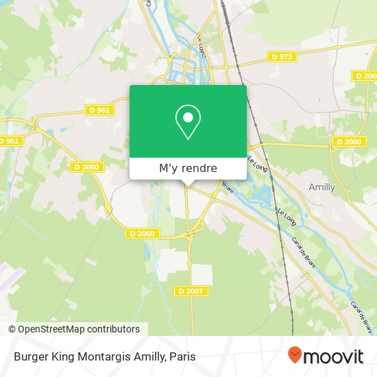 Burger King Montargis Amilly plan