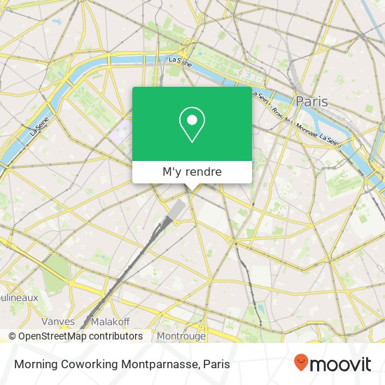 Morning Coworking Montparnasse plan