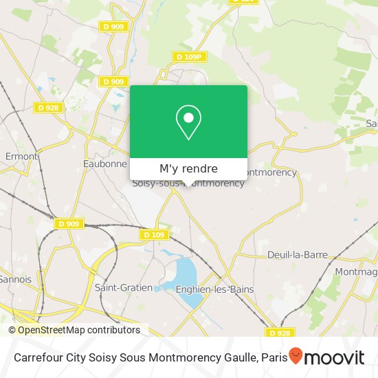 Carrefour City Soisy Sous Montmorency Gaulle plan