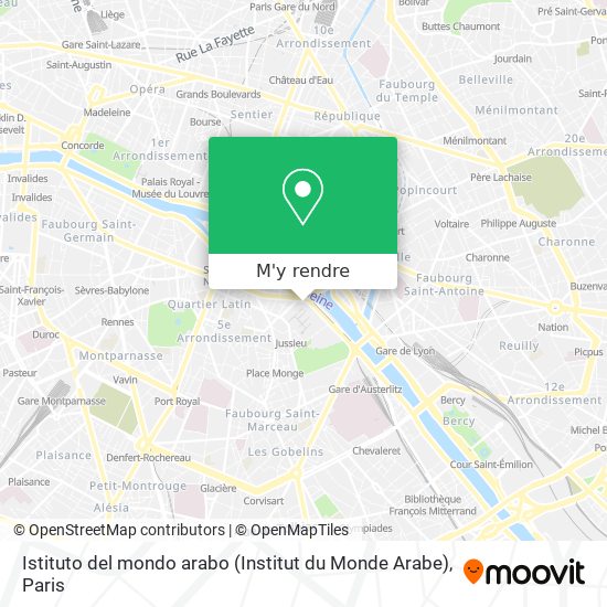 Istituto del mondo arabo (Institut du Monde Arabe) plan