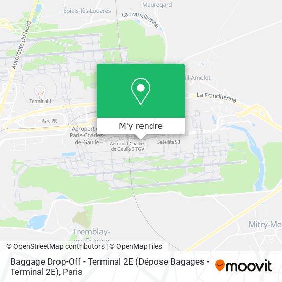 Baggage Drop-Off - Terminal 2E (Dépose Bagages - Terminal 2E) plan
