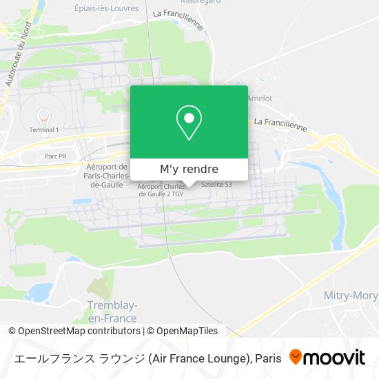 エールフランス ラウンジ (Air France Lounge) plan