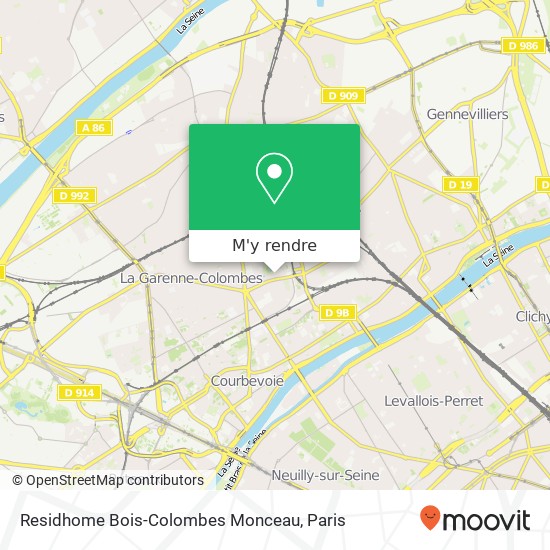 Residhome Bois-Colombes Monceau plan