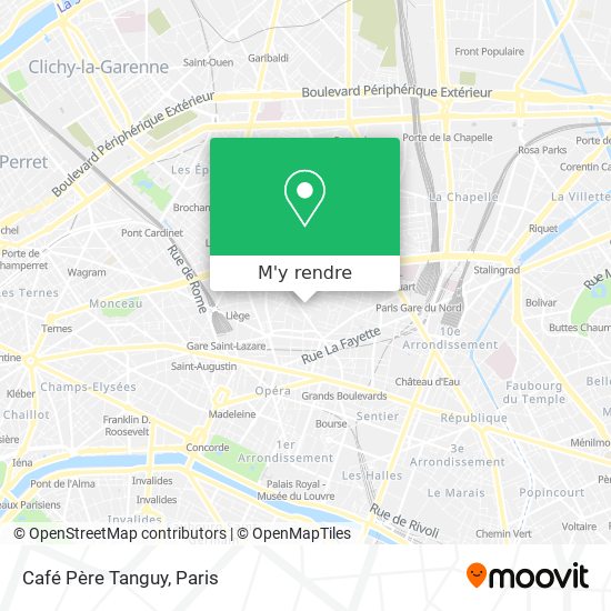 Café Père Tanguy plan