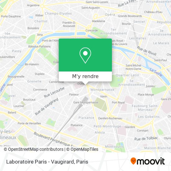 Laboratoire Paris - Vaugirard plan