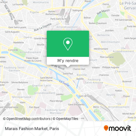 Marais Fashion Market plan