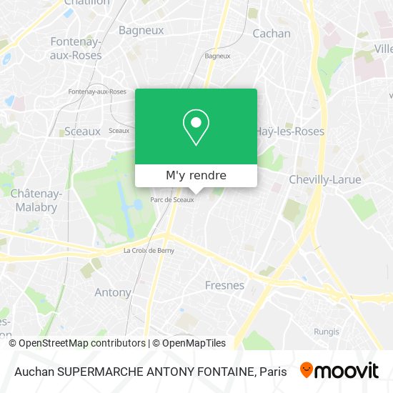 Auchan SUPERMARCHE ANTONY FONTAINE plan