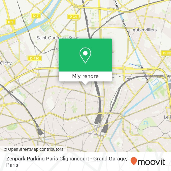 Zenpark Parking Paris Clignancourt - Grand Garage plan