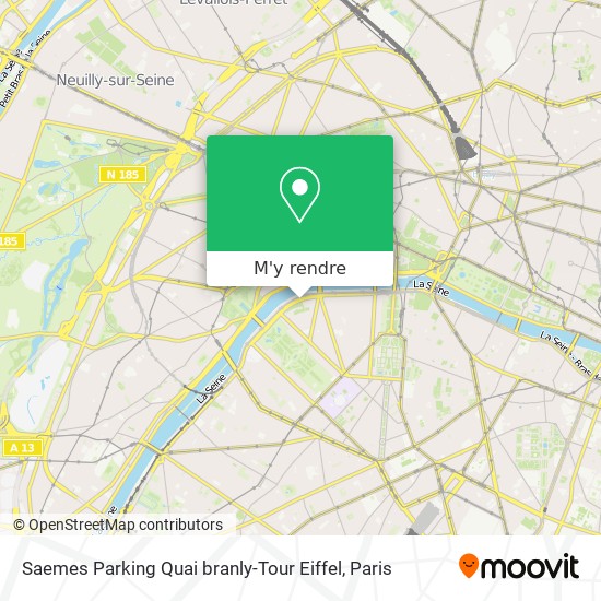 Saemes Parking Quai branly-Tour Eiffel plan