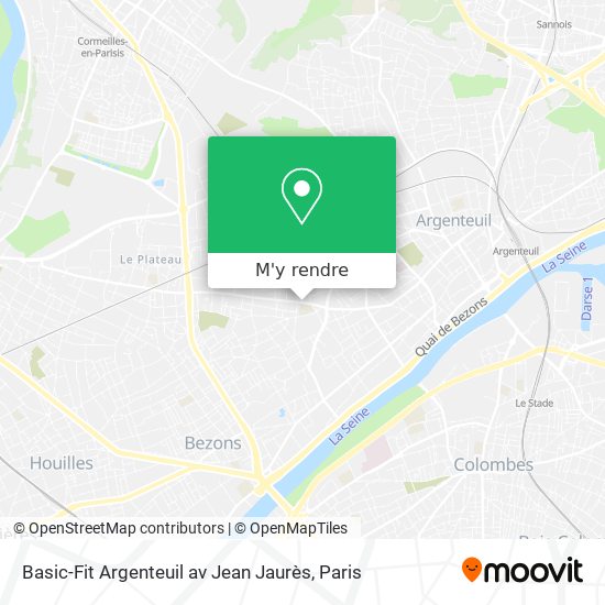 Basic-Fit Argenteuil av Jean Jaurès plan