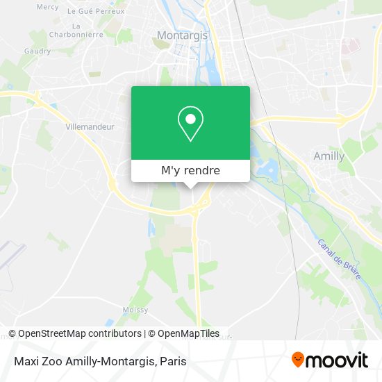 Maxi Zoo Amilly-Montargis plan