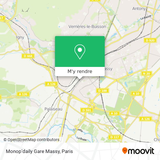 Monop'daily Gare Massy plan