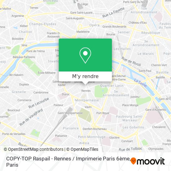 COPY-TOP Raspail - Rennes / Imprimerie Paris 6ème plan