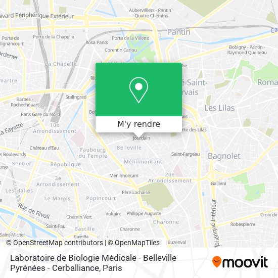 Laboratoire de Biologie Médicale - Belleville Pyrénées - Cerballiance plan