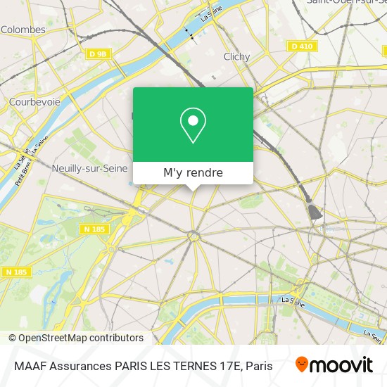 MAAF Assurances PARIS LES TERNES 17E plan