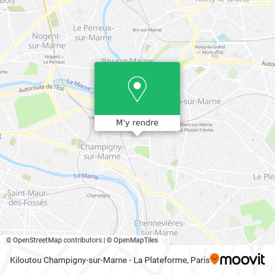 Kiloutou Champigny-sur-Marne - La Plateforme plan