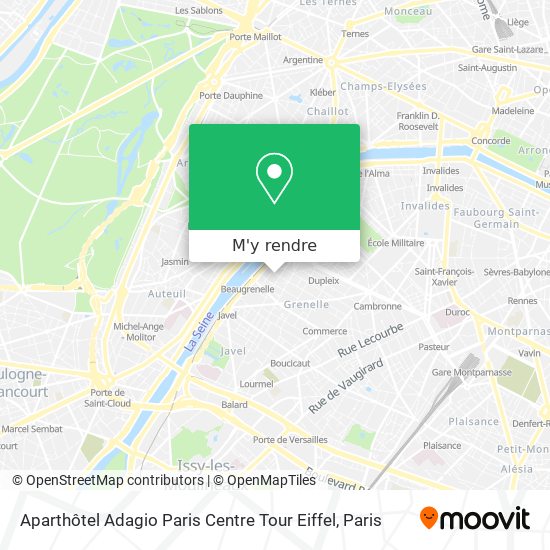 Aparthôtel Adagio Paris Centre Tour Eiffel plan