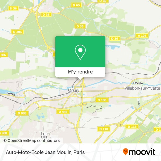 Auto-Moto-École Jean Moulin plan
