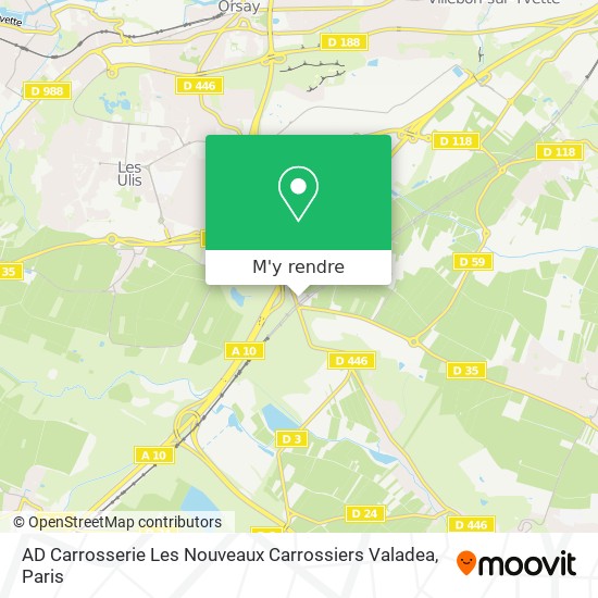 AD Carrosserie Les Nouveaux Carrossiers Valadea plan